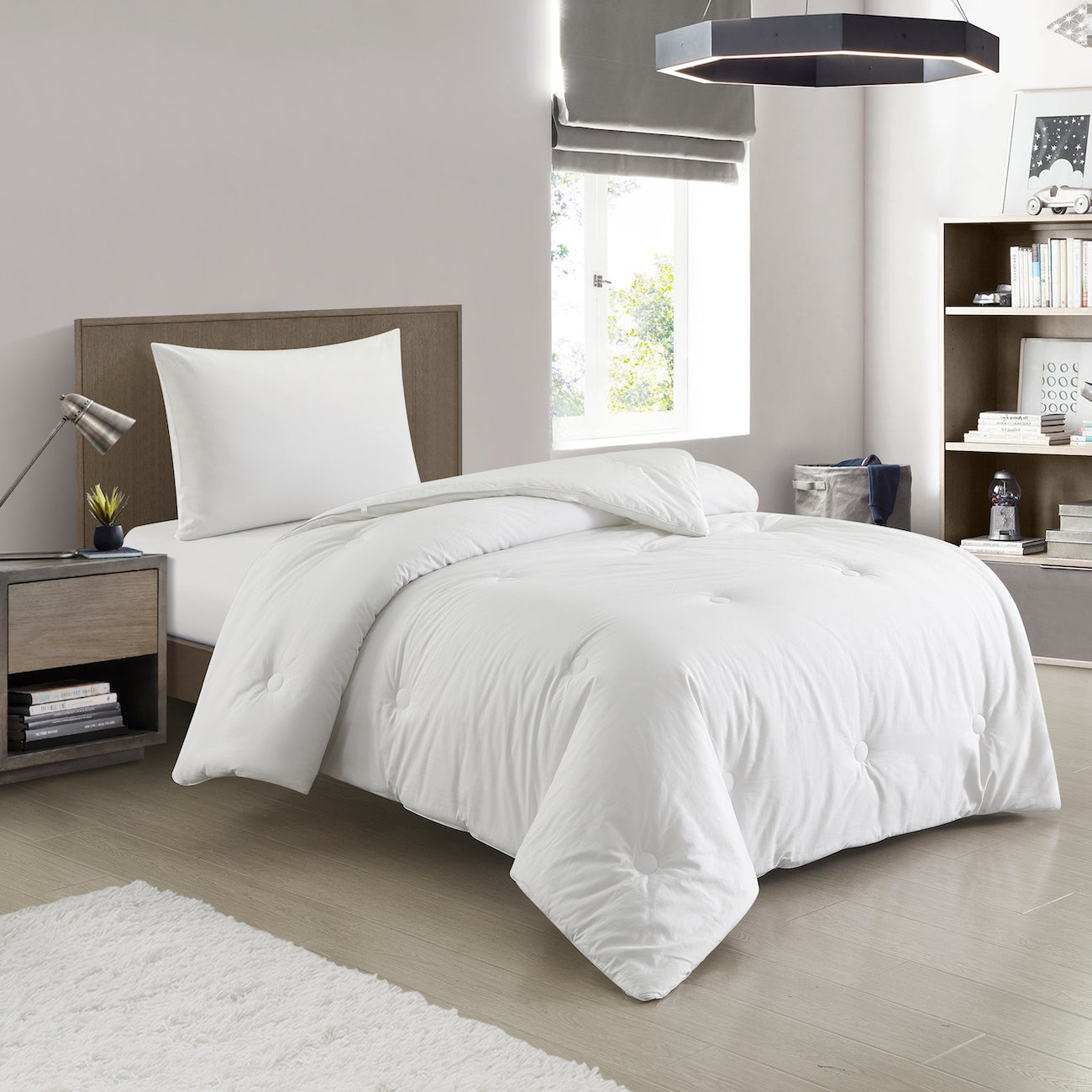 All-Season Duvet – 100% Cotton Shell with Microfiber Fill