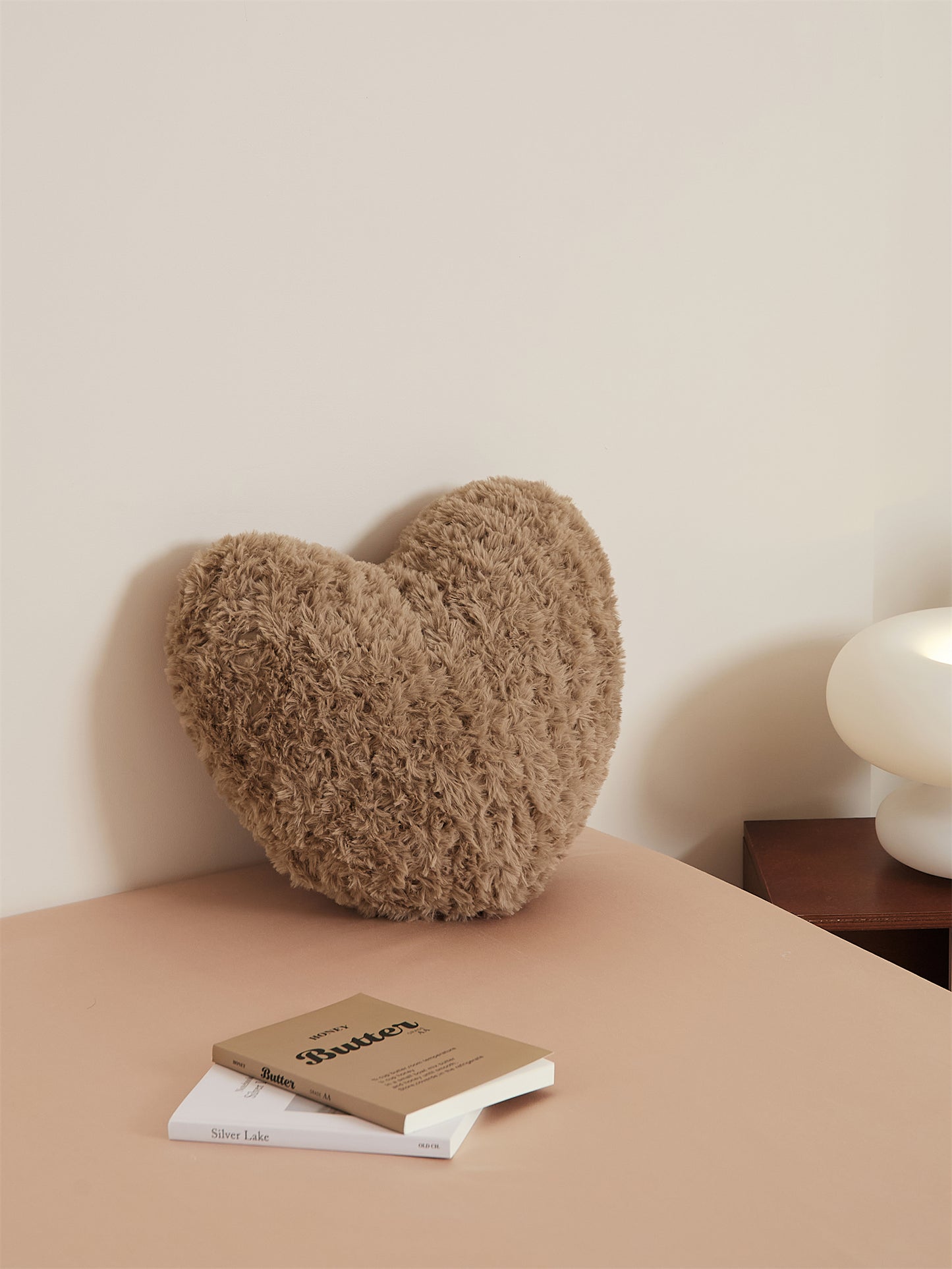 Heart-Shaped Plush Cushion