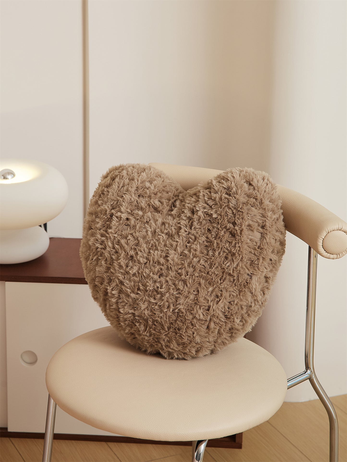 Heart-Shaped Plush Cushion