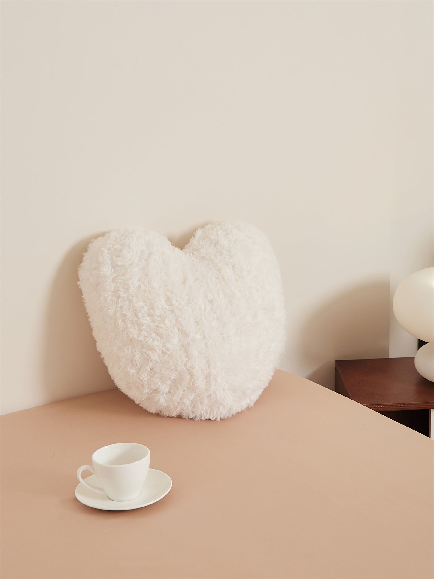 Heart-Shaped Plush Cushion